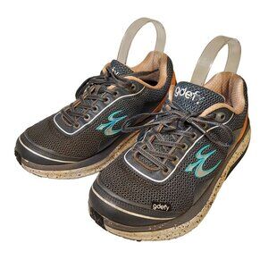 Gdefy Gravity Defyer Mighty Walk womans 8.5 Rubber EVA sole Grey blue orange
